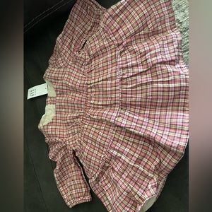 Baby gap plaid long sleeve shirt